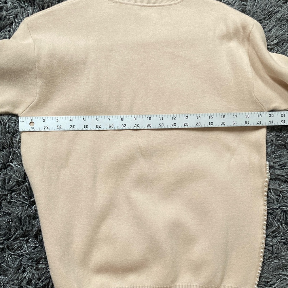 Sandro Pearlin Split Side Embellished Sweater - image 7